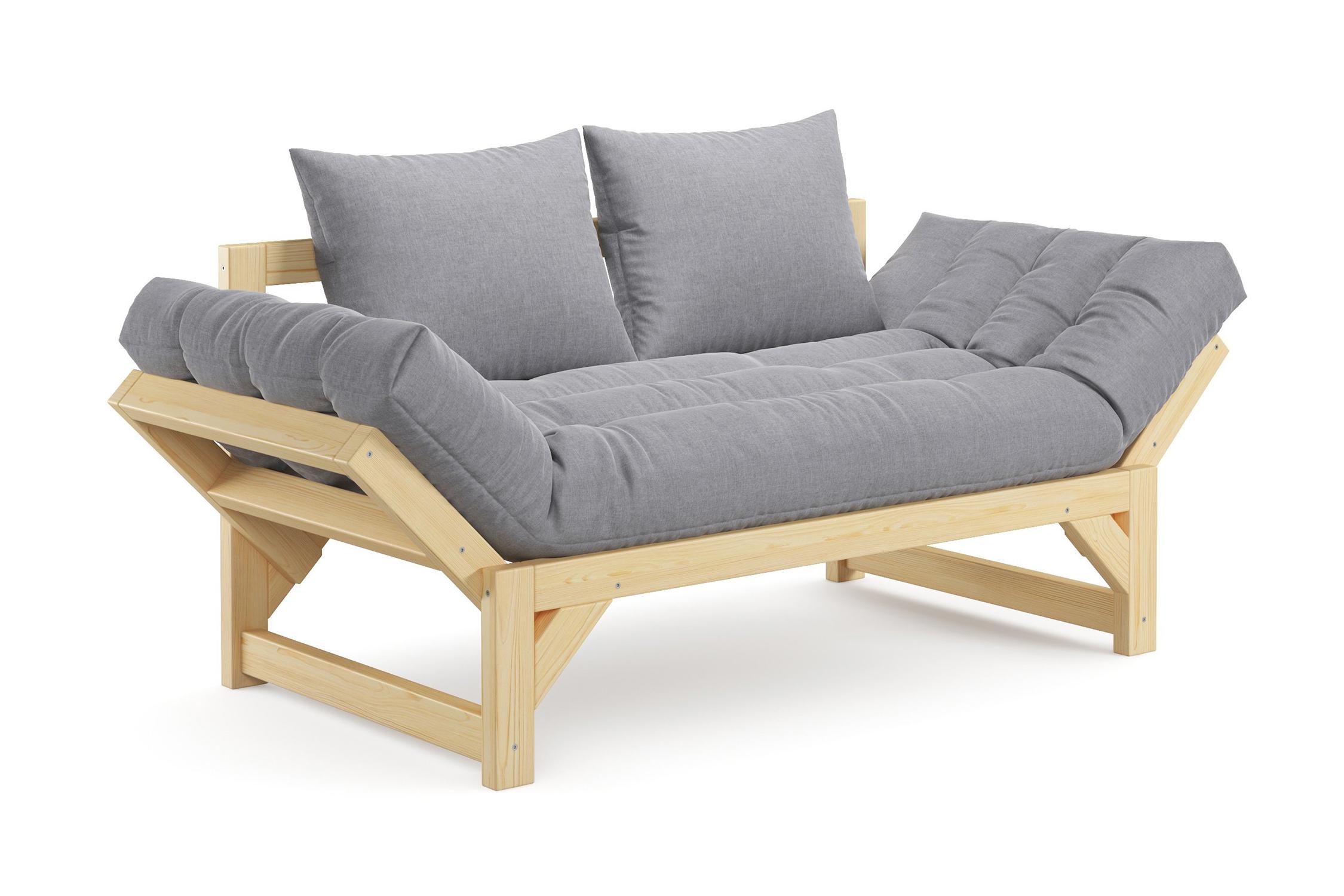 Диван кушетка Амбер рогожка светло-серая