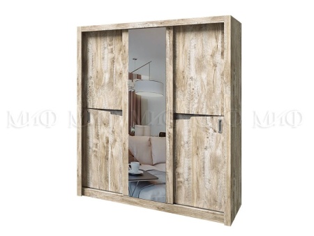 Спальный Гарнитур Ройс /Дуб Юкон/Бетон Темный №2