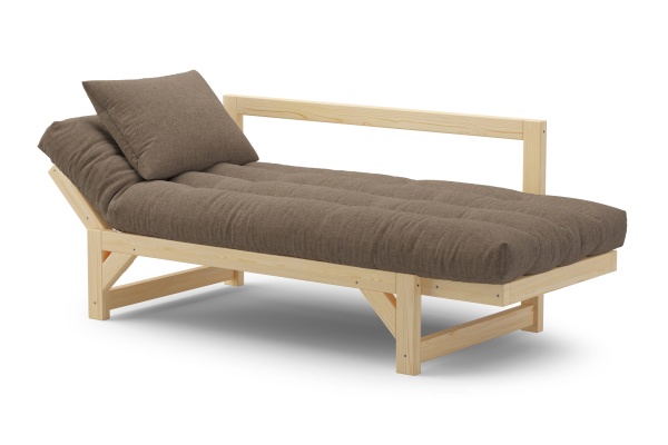 Диван кушетка Амбер рогожка коричневая