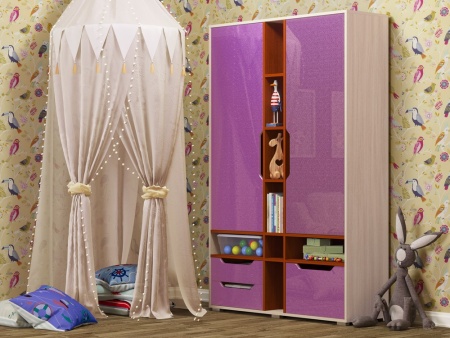 Шкаф Роберт МДФ (Ш-1250 х В-1970 х Г-450 мм/Разные Цвета