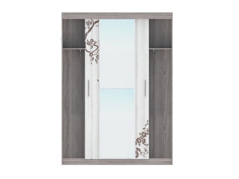 Шкаф-Купе Комфорт-8 Шимо Темный/Шимо Светлый (Ш-1600 × В-2200 × Г-587 мм)